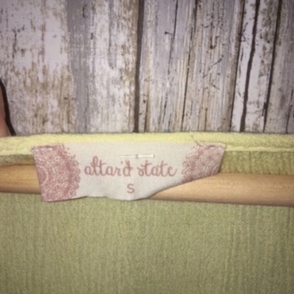 Altar'd State Yellow Embroidered Blouse - Picture 7 of 11